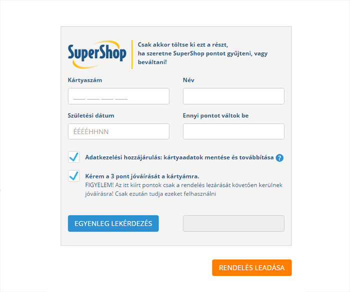 SuperShop pontbeváltás - PrimaNet.hu webáruház